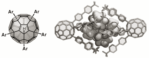 Crystal-Packing Trends for a Series of 6,9,12,15,18-Pentaaryl-1-hydro[60]fullerenes